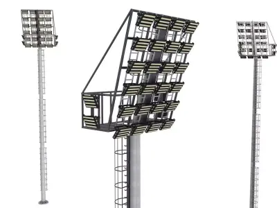 Stadium Light Tower 3D model