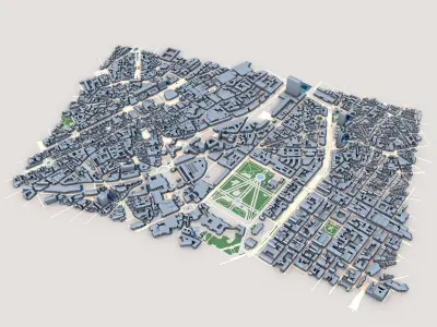 St Michael St Gudula Cathedral Belgium 3D model