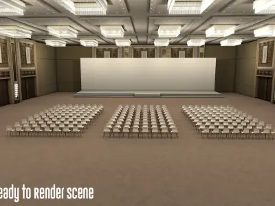  Event and Exhibition 3d Model Pack 