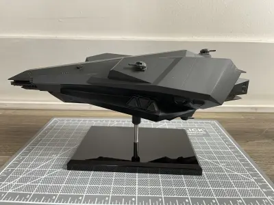 3D print Amun Ra stealth frigate from the Expanse 3D print model