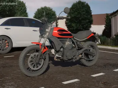  Ducati Scrambler Icon Rigged 