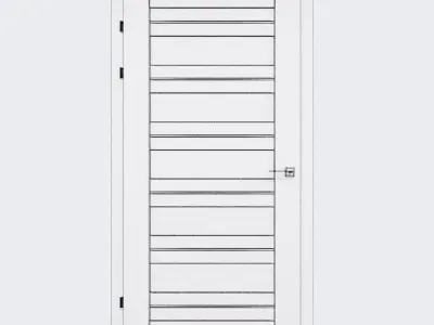Doors modern set of 4  3D model