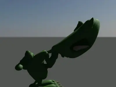 alien dance Low-poly 3D model