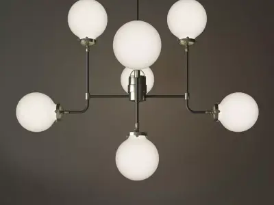 bistro globe clear glass 8  3D model