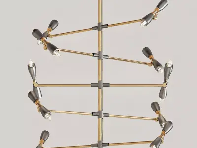 Hank chandelier 3D model