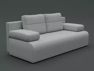 Modern living Room Sofa Low-poly 3D model
