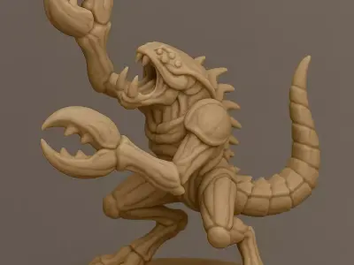 Crawler Swarm Alien Shock Trooper Pack 3 STL Models 3D print model