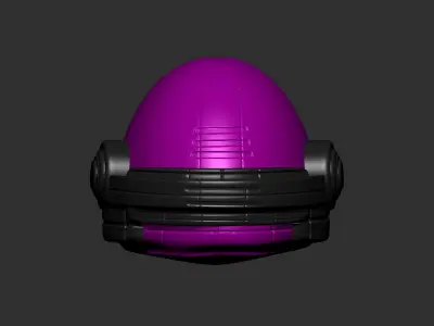 helmet high poly sculpt 3d printable  3D model