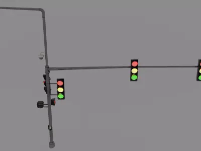 Traffic Lights 3D model