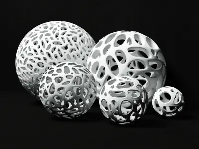 Bionics cage sphere 3D model