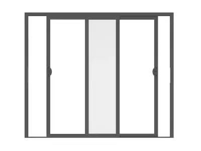 Aluminium Door 06 3D model
