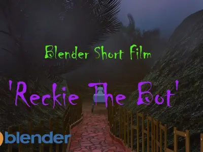 Reckie The Bot Low-poly 3D model