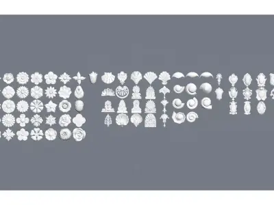 European-style Carving 3D model