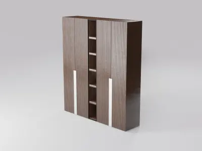 Modern closet wardrobe id6 Low-poly 3D model
