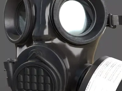 3D Gas Mask Model 3D model