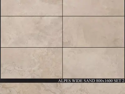 ABK Alpes Wide Sand 800x1600 Set 2 3D model