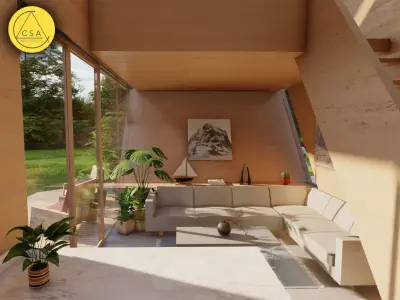 Diamond House - Futuristic Tiny House Model 3D model