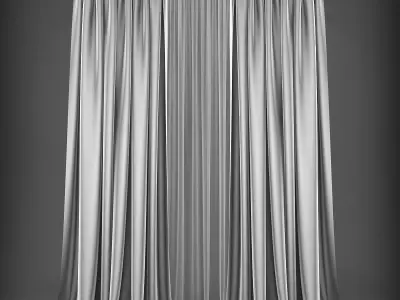 Curtain Low-poly 3D model 141