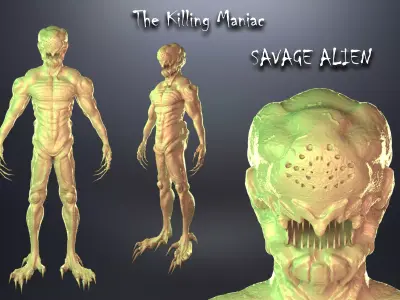 The Killing Maniac Savage Alien 3D model