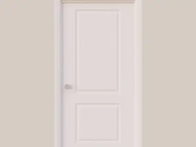 Two Panel Interior Door 3D model