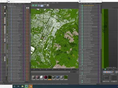 Turin Torino City of Italy Europe Low-poly 3D model