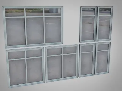 Windows Low-poly 3D model