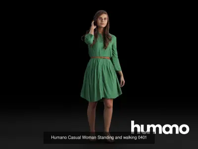 Humano 5-Pack - PEOPLE - DIVERSE - STREET - 5x 3D models 04B