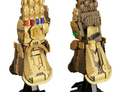 Lego - 76191 Infinity Gauntlet 3D model