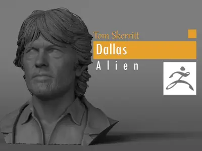 Tom Skerritt - Dallas - Alien 3D print model