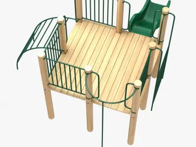 outdoor kid play recreation equipment 3D model