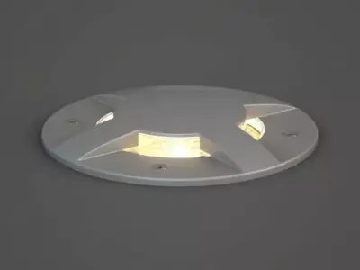 Circular Grey Lamp 3D model