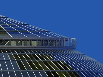 Low Poly Trade Exchange Building 3D model