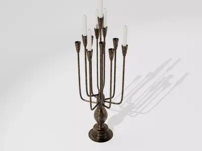 Antique Candle Stand 3D model