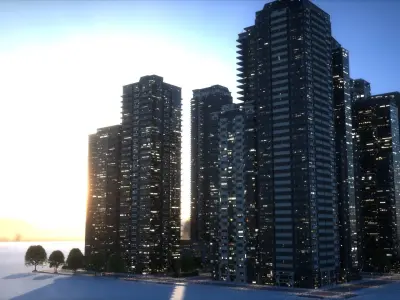 City Block Type B25 3D model