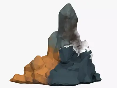 Low Poly Stone 3D model