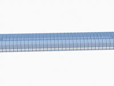 Greenhouse glass 3D model