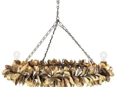 Siena chandelier by Palecek 3D model