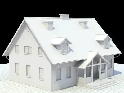 single family house 3D model