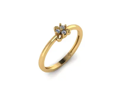 Jewelry Diamond Light Ring 01 3D print model