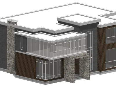 Villa D Sketchup 3D model purchase