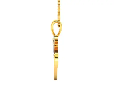 Aquarius Pendant 3DM STL OBJ FBX Render Details 3D print model