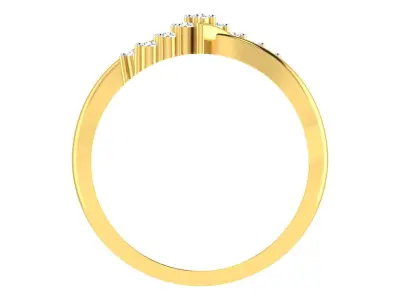 Women Ring Render 3dm STL OBJ FBX Details 3D print model 19