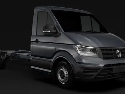 WV Crafter Chassi SingleCab L2 2017 3D model