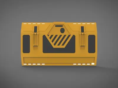 sci-fi wall architect kitbash 1 3D print model