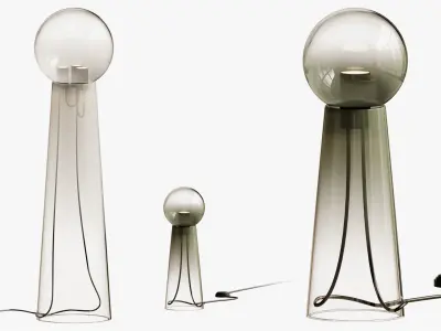 Table and floor lamp Gigi Table Sage 3D model