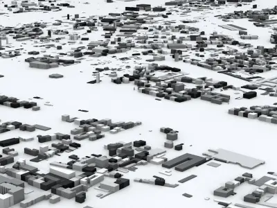 Prague Streets and Buildings 3D model