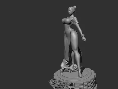 Chun li 3d model Street Fighter 3D print model