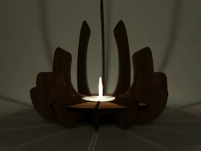 Candle Holder Free 3D model