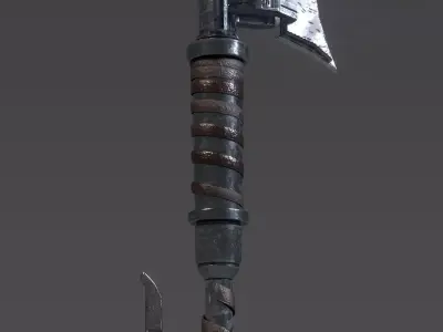 HALO 3 Gravity Hammer Low-poly 3D model