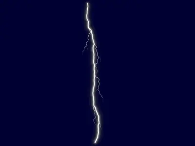 Realistic 3D Lightning CG-15 Low-poly 3D model